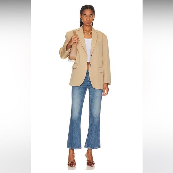 Re/Done Button Fly Crop Bootcut Jeans Size 26 - Picture 4 of 5